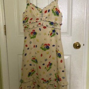 Anthropologie Odille Buttercup Silk Dress